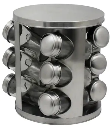 Organizator borcan de condimenteoltz - 12 buc., gri
