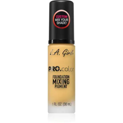 L.A. Girl Cosmetics PRO. Color pigment colorant pentru machiaj culoare Yellow 30 ml