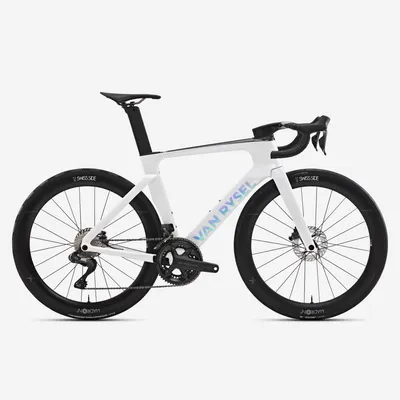Bicicletă de șosea Shimano Ultegra DI2 2x12v senzor de putere RCR-F Pro Alb