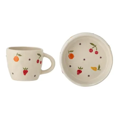 Set de veselă pentru copii 2 buc. din gresie Tatiana – Bloomingville Mini