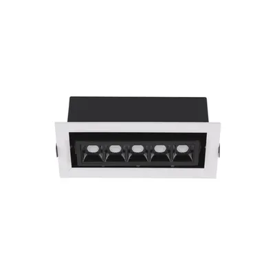 Spot CANTIA Nisipiu Negru Aluminiu 8W 220-240V 200mA 710Lm Philips 3000K CRI>80 UGR<19 Beam Angle 30° IP20 Adjustable 90° & Driver Phillips Included