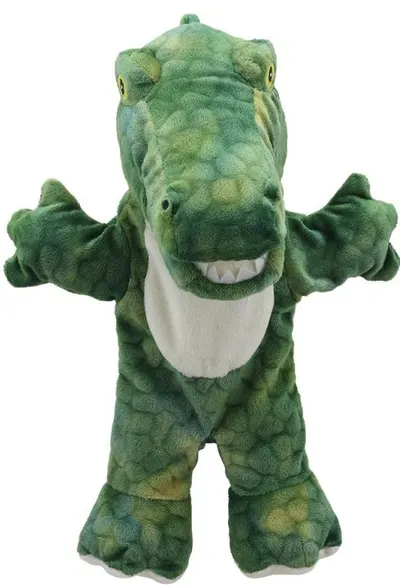 Păpușă pentru teatru de păpuși The Puppet Company - Crocodil, Seria Eco