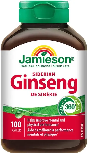 Ginseng siberian, 100 tablete, Jamieson