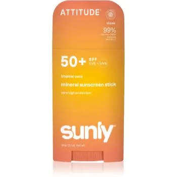 Attitude Sunly Tropical Coco crema de fata cu minerale pentru protectie stick