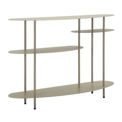 Masă consolă grej din metal 34x118 cm Saturn – Mauro Ferretti