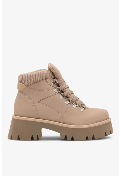 Ghete dama 5905588244851 - Piele naturala - Bej - Bej
