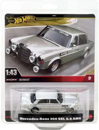 Mașinuță metalică Hot Wheels - Mercedes-Benz 300 SEL 6.8 AMG, 1:43
