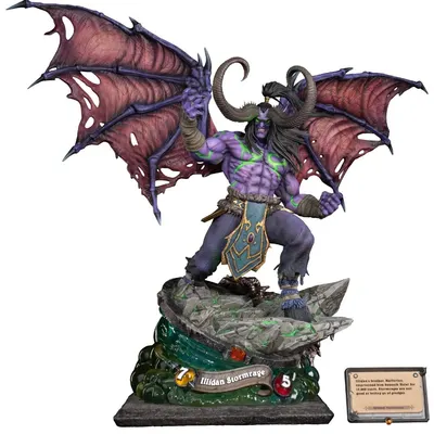 Statuetă HEX Collectibles Games: Hearthstone - Illidan Stormrage (Premium), 55 cm