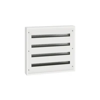 Tablou metalic modular XL³ S 160 montaj aparent 36-module pe rand - RAL 9003 - 4 randuri - 144 module - 740x810x135 mm
