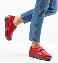 Pantofi Casual Groma Rosii