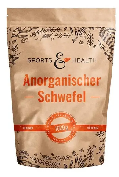 Sulfur anorganic, 99.99%, 1 kg, Sports & Health Solutions