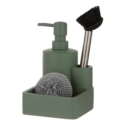 Suport pentru accesorii de spălat verde salvie din polirășină Essentials – Ladelle