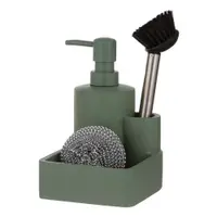 Suport pentru accesorii de spălat verde salvie din polirășină Essentials – Ladelle
