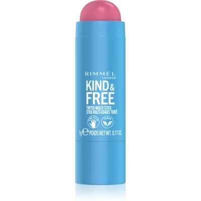 Rimmel Kind & Free machiaj multifuncțional pentru ochi, buze și față culoare 003 Pink Heat 5 g
