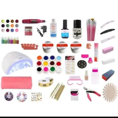 Kit unghii Extra ,lampa SunOne, freza, suport mana, accesorii