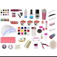 Kit unghii Extra ,lampa SunOne, freza, suport mana, accesorii