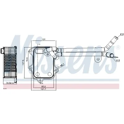 Radiator ulei, ulei motor NISSENS 90679