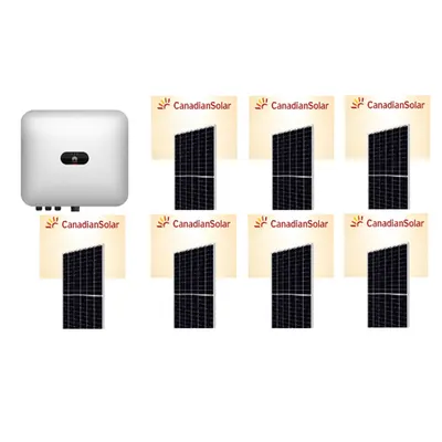 Set Fotovoltaic 4.2kW Trifazat On-Grid - Panouri Solare și Invertor Eficient