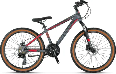 Bicicleta Mosso Wildfire V roata 24 , cadru din aluminiu, culoare gri
