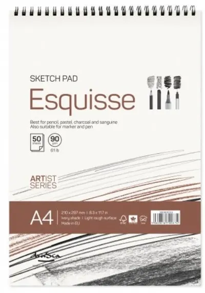 Caiet de schite Drasca - Esquisse sketch pad, 90g, 50 file, A4