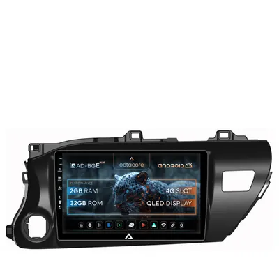 Navigatie Toyota Hilux (2015+), Android, E-Octacore 2GB RAM + 32GB ROM, 10.1 Inch - AD-BGE10002+AD-BGRKIT086