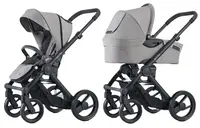 Cărucior modular 2 în 1 Mutsy Evo - Șasiu cu scaun + coș, Pebble Grey