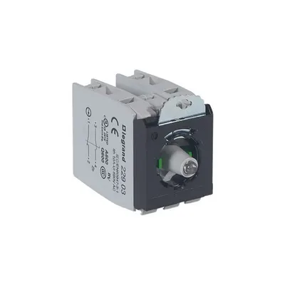 Osmoz block sub-assemblies - pentru illuminated head - 2 NO/NC - verde 230 V~