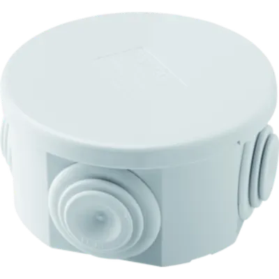 Doza aparenta cu presetupe - IP44 - dimensiuni interioare 80X40 - WALLS cu presetupe - GWT960‚ºC - GREY RAL 7035