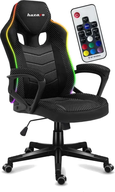 Scaun gaming Huzaro - Force 2.5 RGB Carbon MESH, negru