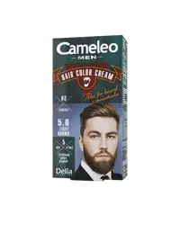 Vopsea de par pentru barbati Cameleo 5.0 Light Brown, 60ml, Delia Cosmetics