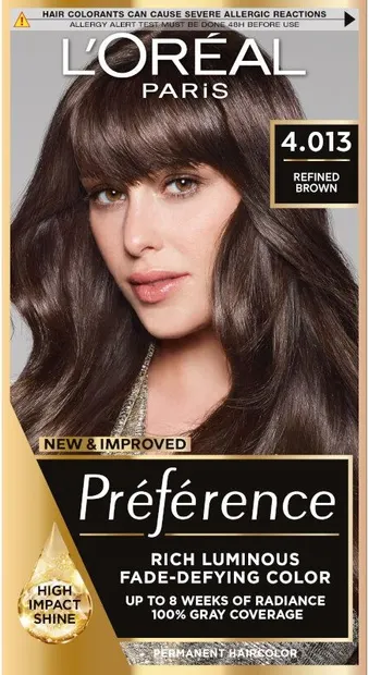 L'Oréal Préférence Vopsea de păr, 4.013 Refined Brown