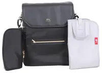 Geantă de călătorie cu pad QPlay - Diaper Bag, negru