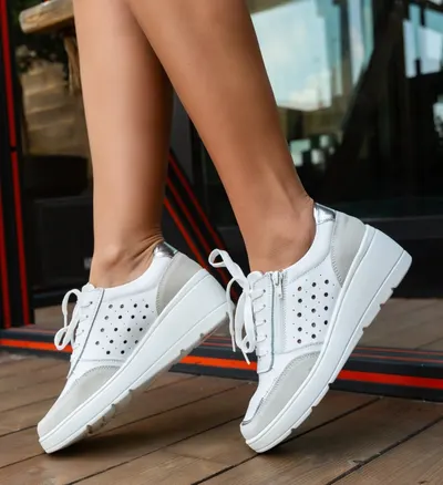 Pantofi Casual Mexy Albe