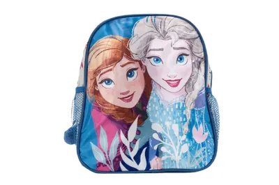 Rucsac gradinita cu 2 buzunare 30x26x10 cm Frozen glitter