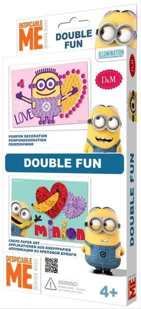 Set creativ Revontuli Toys Oy - Pentru aplicare, dublu, Minions
