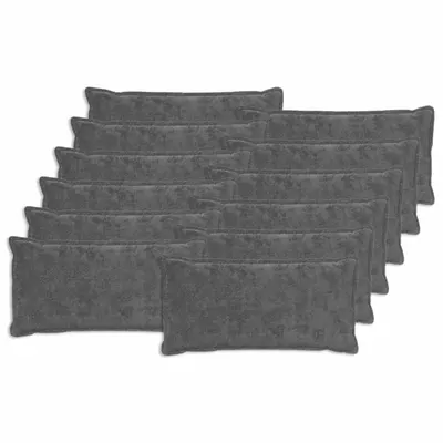 vidaXL Husă pentru pernă 12 buc. HOUTEN Gri închis 40 x 80 cm