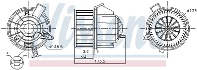 Ventilator habitaclu potrivit CITROEN C3 AIRCROSS II; OPEL CROSSLAND X, CROSSLAND X CROSSLAND 1.2-1.6D 03.17