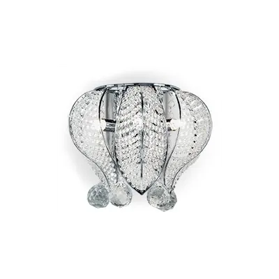 Aplica Mozart, 6 becuri, dulie G9, D:460 mm, H:280 mm, Crom