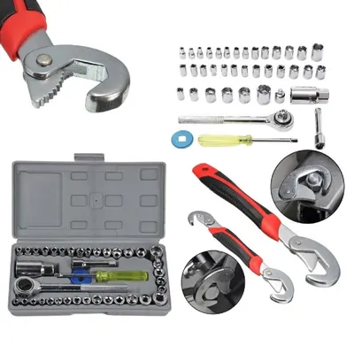 Trusa 40 chei tubulare + Set 2 chei universale Snap Grip