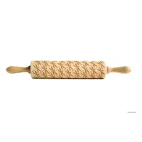 Făcăleț din lemn cu model pentru aluat Valek Dragonfly