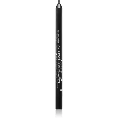 Deborah Milano 2 In 1 Gel Kajal & Eyeliner gel contur ochi de lungă durată culoare 01 Black 1.2 g