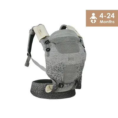 Marsupiu bebe, Bebe Stars, Heart Air Max, Cu 3 moduri de purtare, Conform cu EN13209-2, EN71-2, EN71-3, 4 - 24 luni, Grey