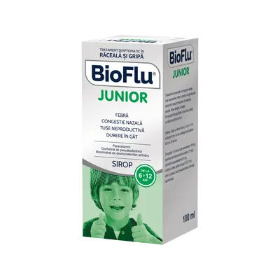 Bioflu Junior sirop, 100ml, Biofarm
