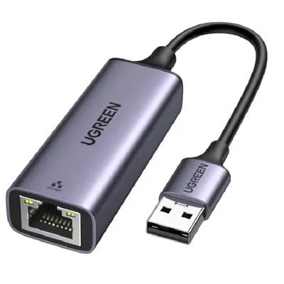 Adaptor Ugreen - CM209, USB-A/RJ45, gri