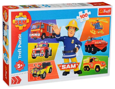 Puzzle Trefl din 100 de piese - Pompierul Sam