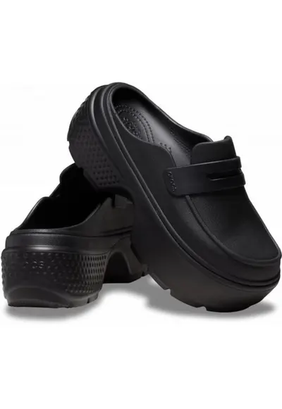 Saboti Femei - Stomp Loafer 209937 Clog - Negru - Negru