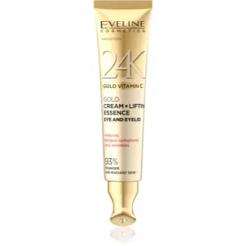 Eveline Cosmetics 24k Gold & Caviar 24K Gold Vitamin C crema pentru conturul ochilor cu efect de lifting