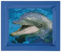 Mozaic cu ramă Pixelhobby - Dolphin, kit clasic de pixeli