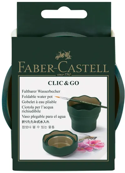 Pahar pliant de desen Faber-Castell - Verde inchis