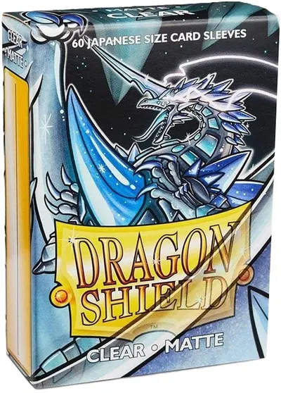 Protecții pentru cărți de joc Dragon Shield Clear Sleeves - Small Matte (60 buc.)